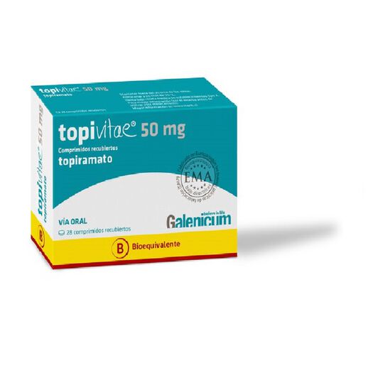 Topivitae 50 mg x 28 Comprimidos Recubiertos, , large image number 0