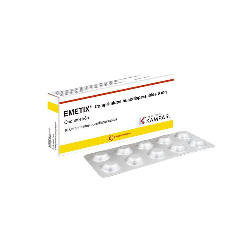 Emetix 8 mg x 10 Comprimidos Bucodispersables, , large image number 0