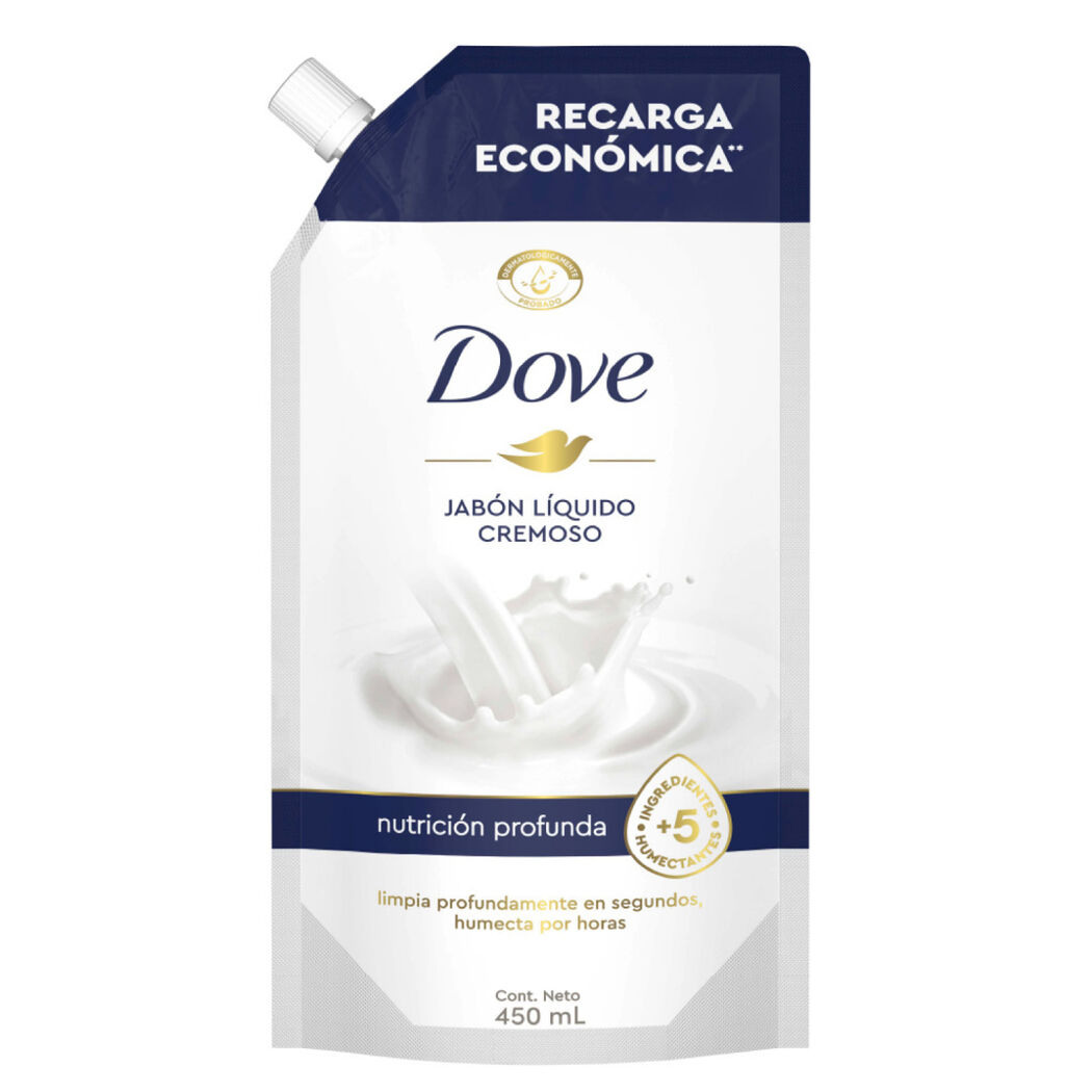 Jabón Líquido Dove Dove Nutrición Profunda Doy Pack 450 mL, , large image number 1
