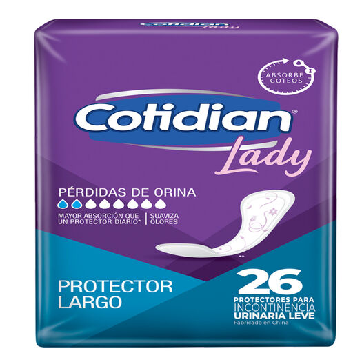 Cotidian Lady Protector Diario Largo x 26 Unidades, , large image number 1