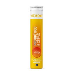 Probi&oacute;ticos 6 Cepaz Sabor Naranja x 20 tabletas efervescentes