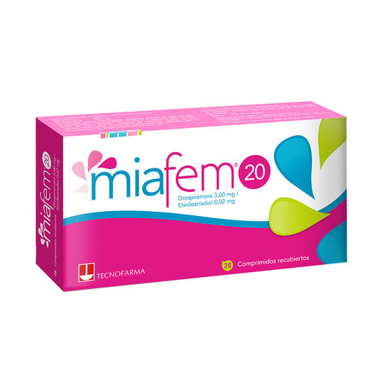 Miafem 20 x 28 Comprimidos Recubiertos, , large image number 0