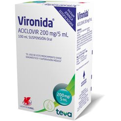Vironida 200 mg/5 mL x 100 mL Suspensión Oral