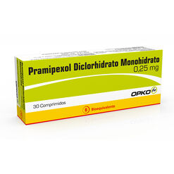 Pramipexol 0.25 mg x 30 Comprimidos OPKO CHILE S.A.