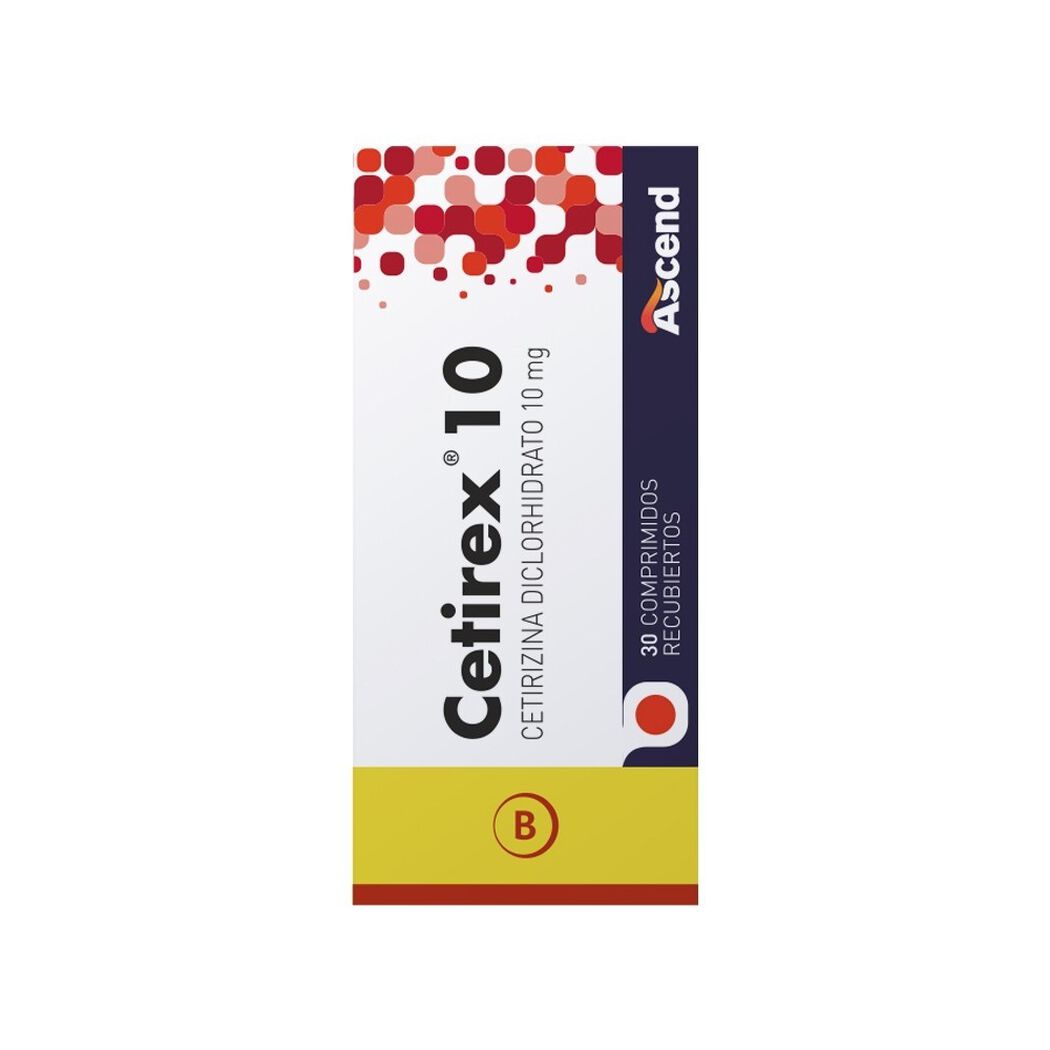 Cetirex 10 mg x 30 Comprimidos Recubiertos, , large image number 3