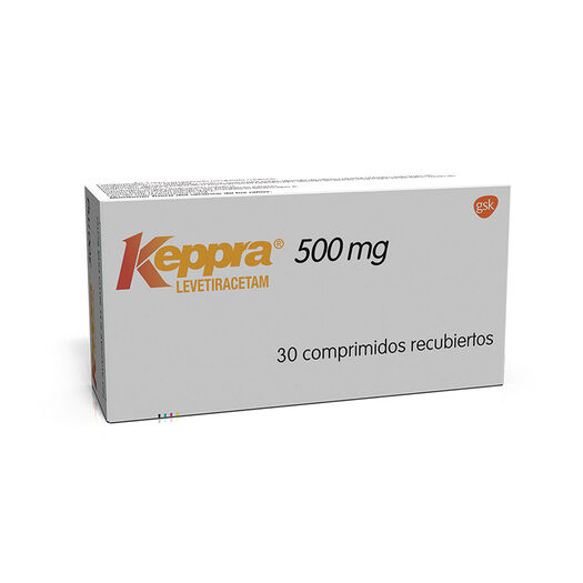 Keppra 500 mg x 30 Comprimidos Recubiertos, , large image number 0