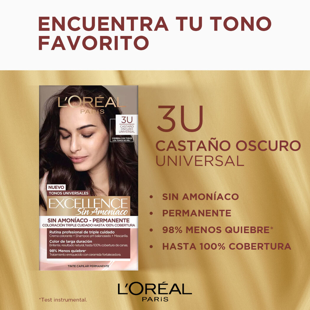 Tintura Excellence Sin Amoníaco Nudes 3U, , large image number 3