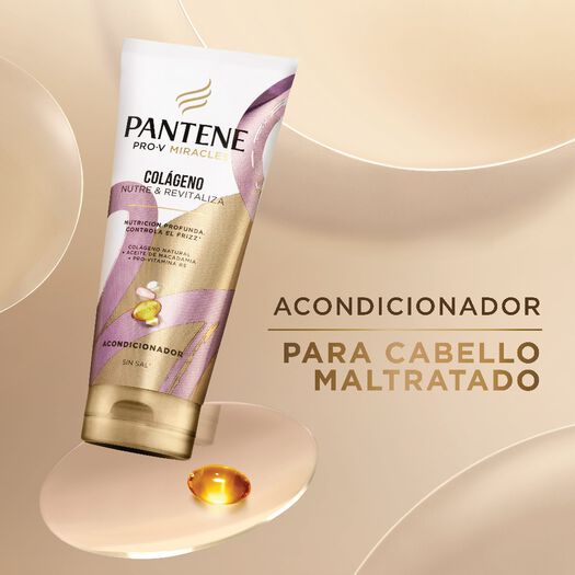 Acondicionador Pantene Pro-V Miracles Colágeno Nutre & Revitaliza 510 ml, , large image number 1