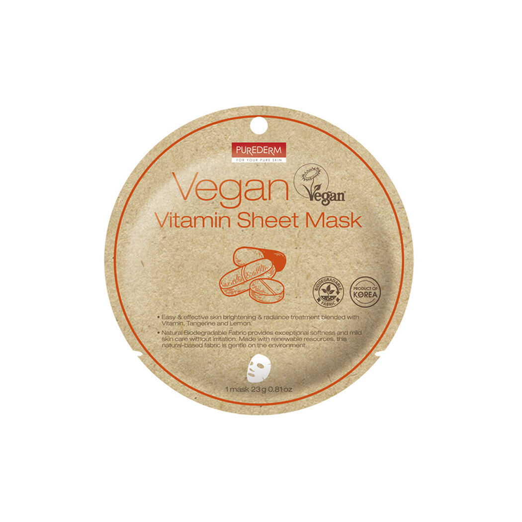 Mascarilla Purederm Vegana Vitaminac 1Un, , large image number 0