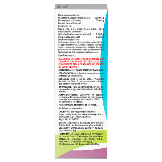 Ryaltris Spray Nasal 240 Dosis 600/25Mcg, , large image number 1