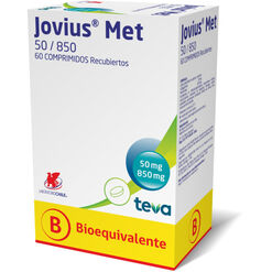 Jovius Met 50/850 x 60 Comprimidos Recubiertos