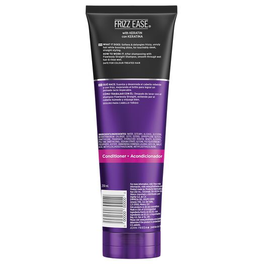 Acondicionador John Frieda Frizz Ease Flawlessly Straight 250ml , , large image number 1