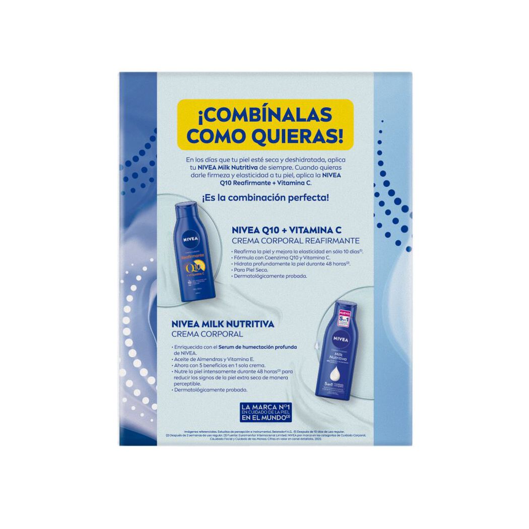 Nivea Pack Milk Nutri + Q10 Vit C 400Ml, , large image number 3