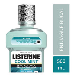 Enjuague Bucal Listerine Zero Alcohol Cool Mint 500 mL