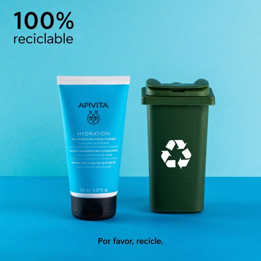 Acondicionador Apivita Cabello Hidratante Hyaluron 100 mL, , large image number 4