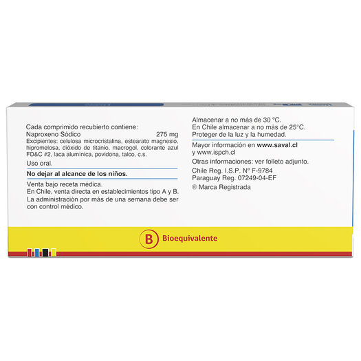 EUROGESIC Naproxeno Sódico 275 mg 10 comprimidos, , large image number 1