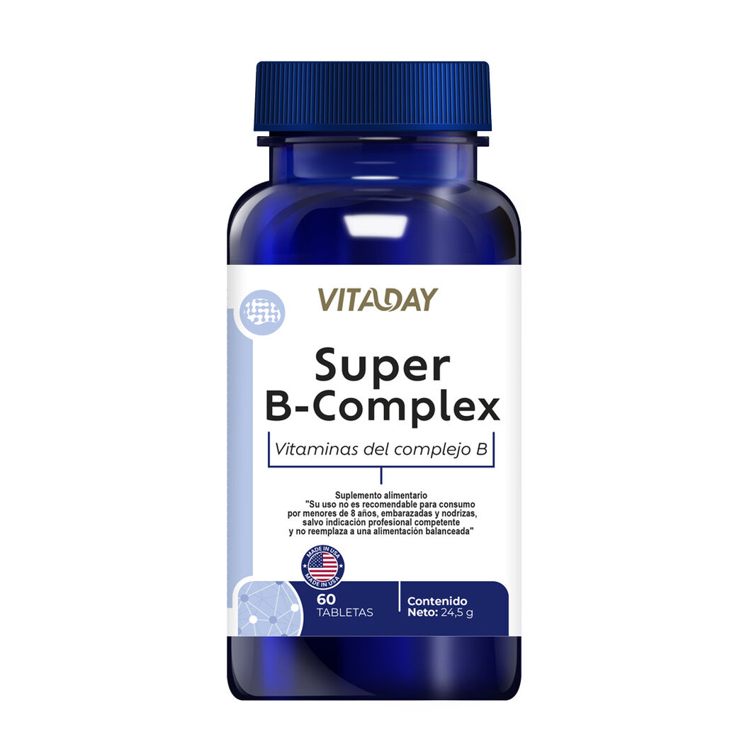 Super B-Complex Vitaday 60 Cápsulas, , large image number 0