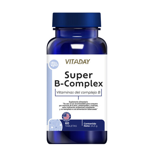 Super B-Complex Vitaday 60 Cápsulas, , large image number 0