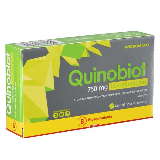 Quinobiot 750 mg x 7 Comprimidos Recubiertos, , large image number 0