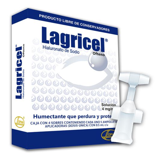Lagricel Ofteno 0,4 % x 0,5 mL Solución Oftálmica, , large image number 0