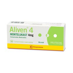 Aliven 4 mg  x 30 Comprimidos Masticables