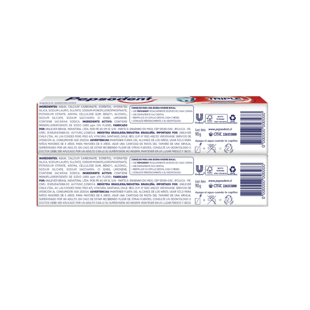 Pasta Dental Pepsodent Triple Menta Americana 75 mL 2 un, , large image number 2