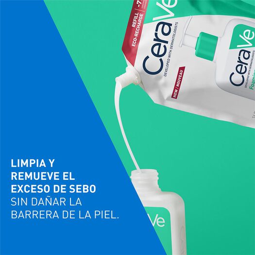 Gel Limpiador Espumoso Cerave Recarga 473 mL, , large image number 2