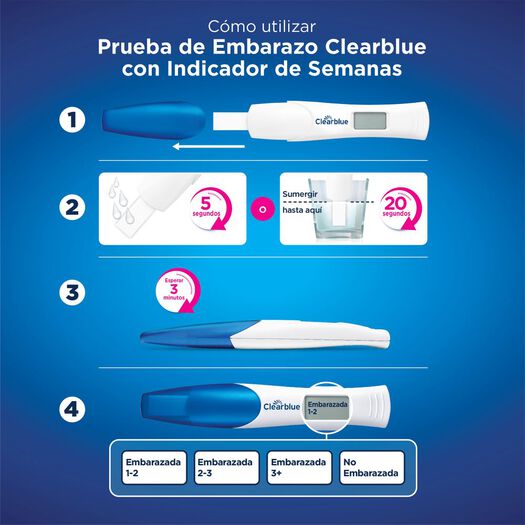 Clearblue Digital Prueba de Embarazo con indicador de semanas 1 un, , large image number 4