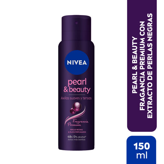 Desodorante Spray Nivea Pearl & Beauty Black 150ml, , large image number 0