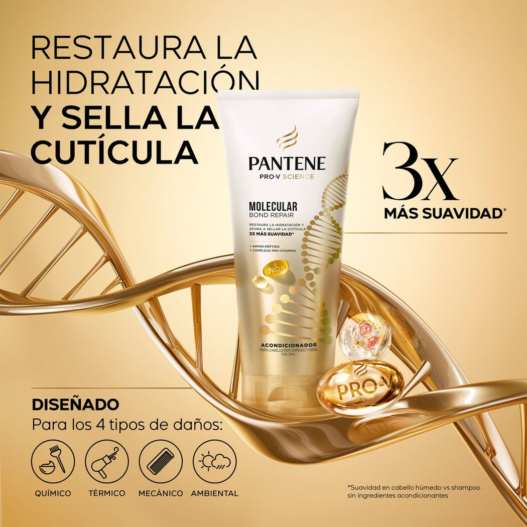 Acondicionador Pantene Molecular Bond Repair 250 ml, , large image number 2