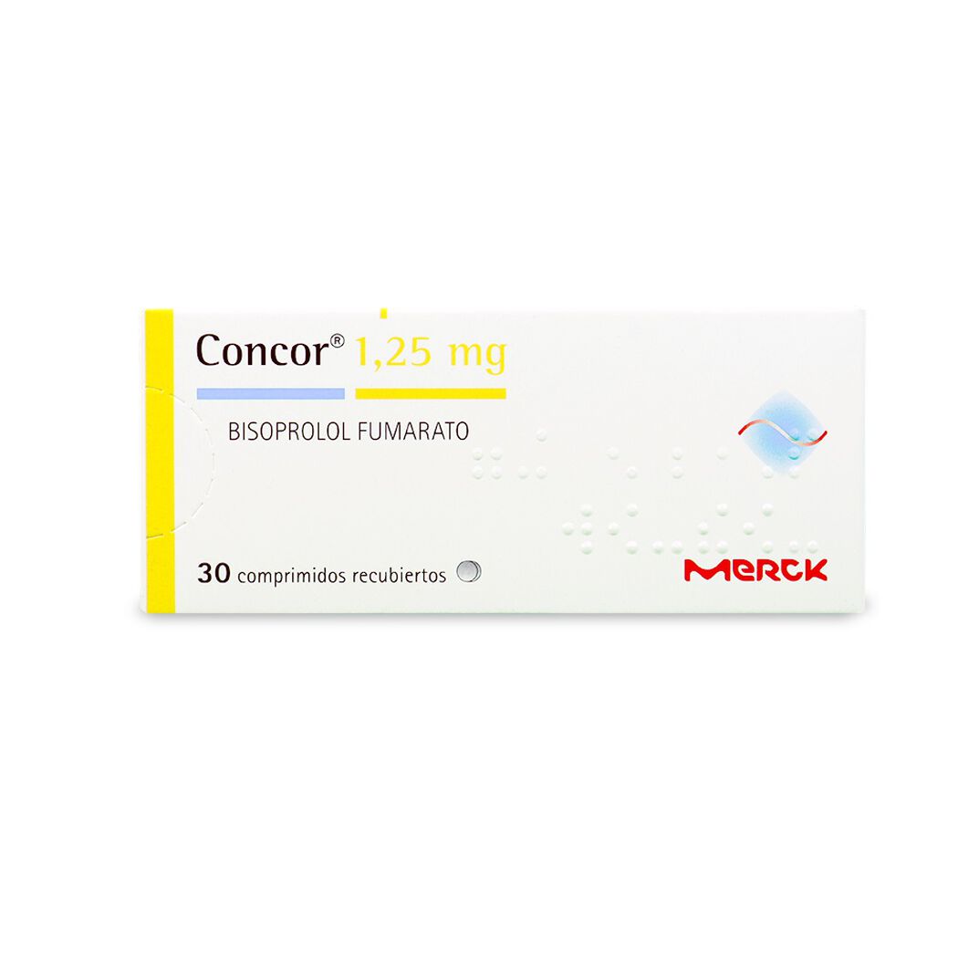 Concor 1.25 mg 30 Comprimidos Recubiertos, , large image number 0
