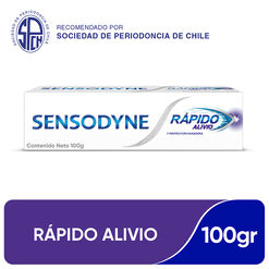 Sensodyne Rápido Alivio Crema Dental para Dientes Sensibles, 100g