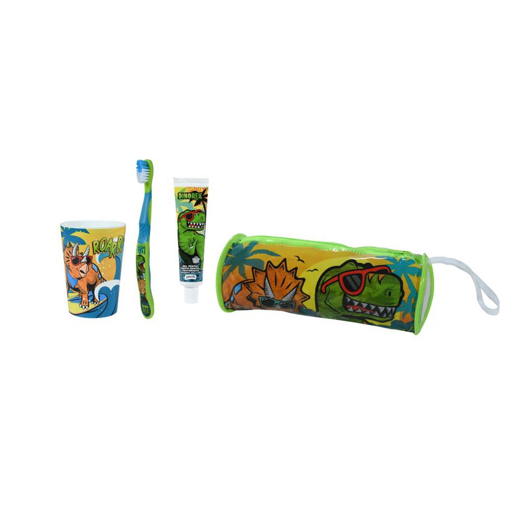 Set Oral Care (Back To School): Estuche + Pasta 50 Gr + Cepillo + Vaso Variedad De Liencias, , large image number 3