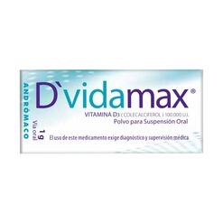 Dvidamax 100000 UI x 1 Vial Polvo Para Suspensi&oacute;n Oral