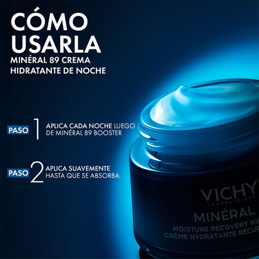 Vichy Minéral 89 Crema Hidratante de Uso Nocturno 50 ml, , large image number 4