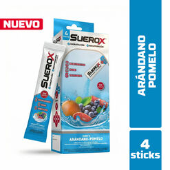 Suerox Polvo Ar&aacute;ndano Pomelo Pack 4 Unidades de 80gr.