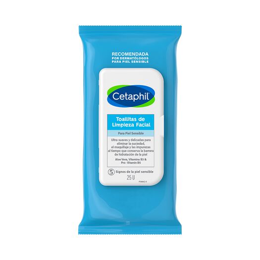 Toallitas Desmaquillantes Cetaphil 25un, , large image number 0