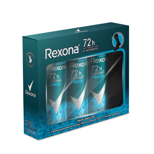 Pack 3 Rexona Men Desodorante Xtracool Aerosol 150ml, , large image number 0