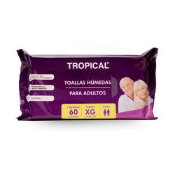 Toalla H&uacute;meda Adulto 60 unidades
