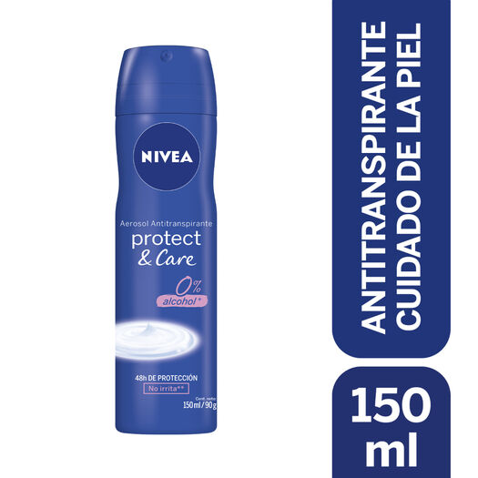 DESODORANTE SPRAY NIVEA PROTECT & CARE 150ML, , large image number 0