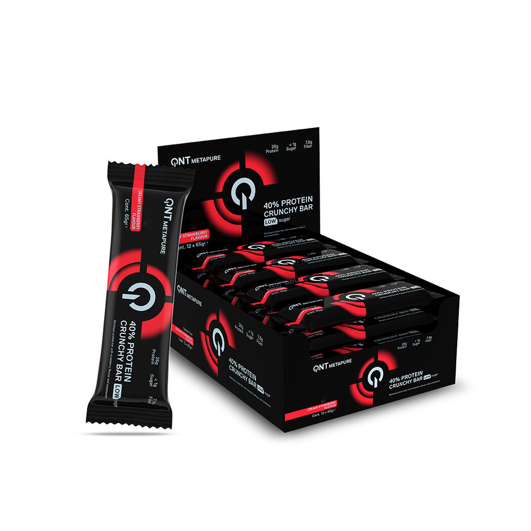 Protein Cruchy Bar Cream 40% Straw 65G, , large image number 1
