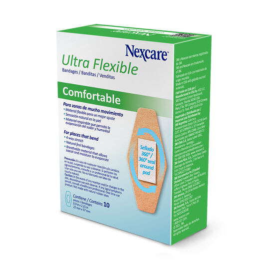 Parche Ultra Flexibles, 10 un. Tamaño único. Nexcare, , large image number 1