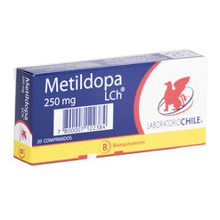 Metildopa 250 mg x 20 Comprimidos CHILE