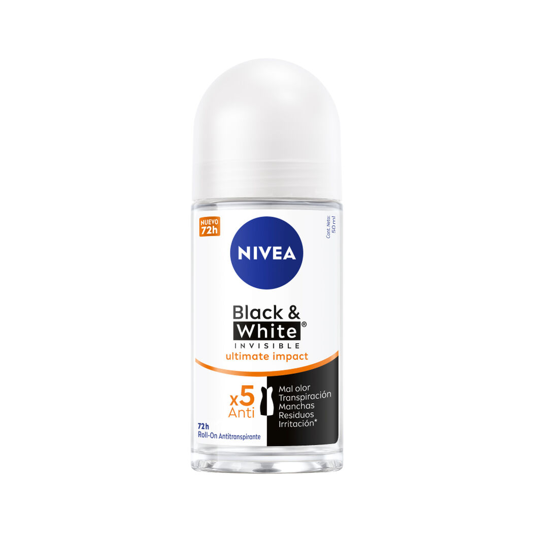 Nivea Roll On B&W Ultimate Imp Fem 50Ml, , large image number 0