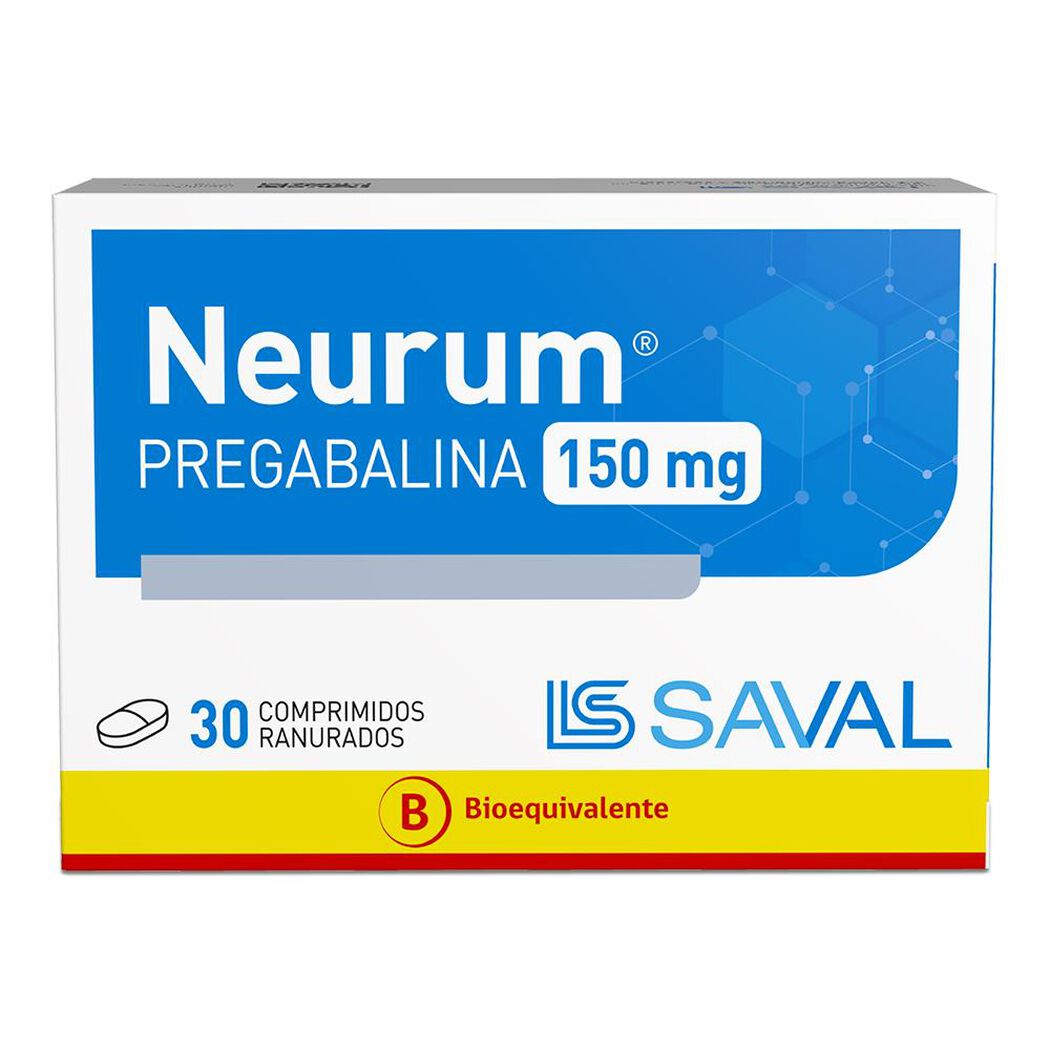 NEURUM Pregabalina 150 mg 30 comprimidos, , large image number 0