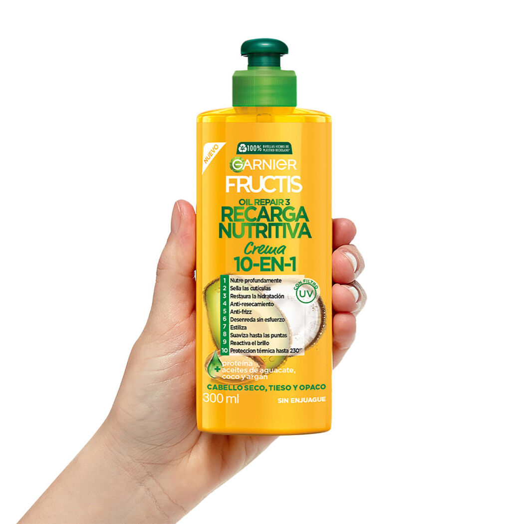 Crema de Peinar Fructis Recarga Nutritiva 300 mL, , large image number 1