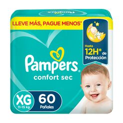 Pa&ntilde;ales Pampers Confort Sec XG 60 un