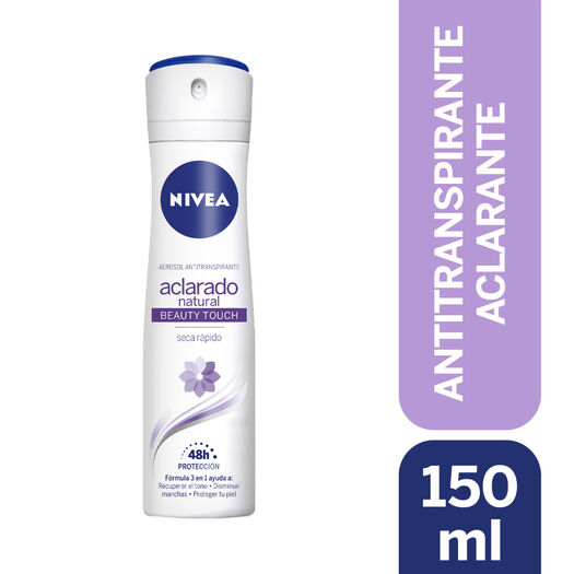 DESODORANTE SPRAY NIVEA ACLARADO NATURAL BEAUTY TOUCH 150ML, , large image number 0