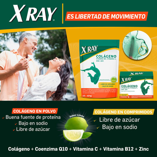 X Ray Colágeno Doypack Polvo Sabor Limón 321 G, , large image number 3