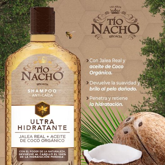 Pack Tío Nacho Ultra Hidratante 1 Shampoo + 1 Acondicionador C/U 415 Ml, , large image number 3